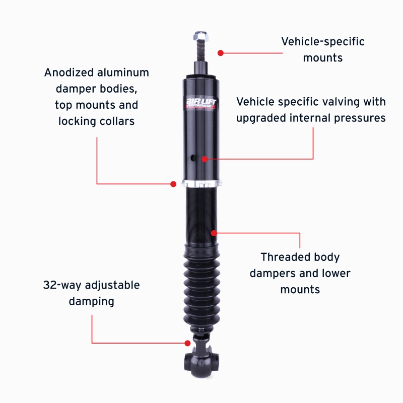 Lexus ES350 Air Suspension Kit - Rear - Air Lift - Air Lift Performance - `19-`24
